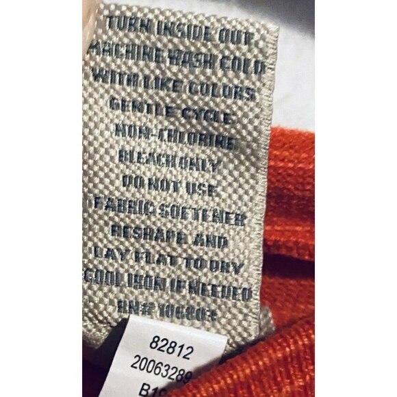 Duluth Trading Co Sweater Womens Medium Red Striped Sno Sweat Hooded Sweater - Picture 5 of 6